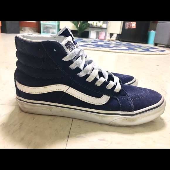 high top royal blue vans